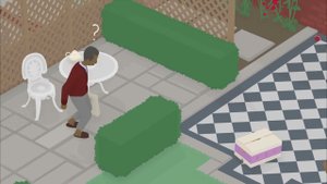 Как переброситься через забор Untitled Goose Game