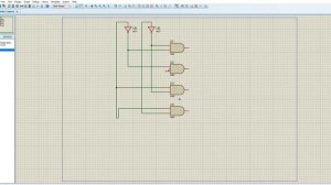 2*4 decoder in proteus software