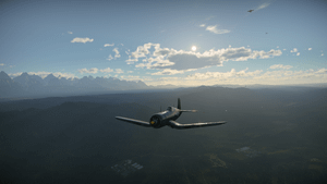 War Thunder - геймплей на F4U-1D (Реалистичные бои)