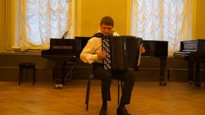 F. Angelis-Suite. Ф. Анжелис - Сюита для баяна: 2 ч. Одиночество; 3ч. Азиатские вспышки