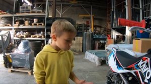 Замена масла / питбайк Kayo 110 Mini / Артемий 8 лет / Эндуро-дети