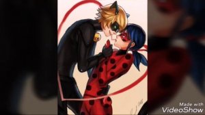 Ледибаг и Суперкот в аниме стиле! (Смотрите описание.)