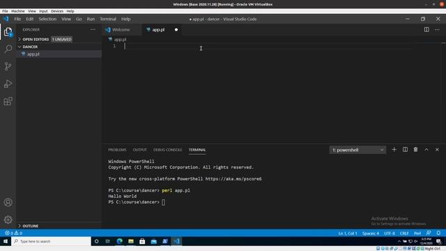 Perl Dancer Part 5: Hello World with VS Code смотреть онлайн