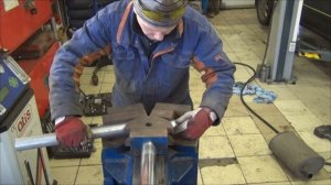 Ремонт банки  глушителя на авто Honda Civic Ferio. Ремонт глушителей в СПб.