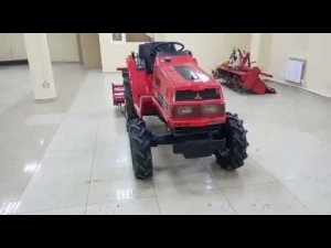 Японский трактор MITSUBISHI MT18 с почвенной фрезой