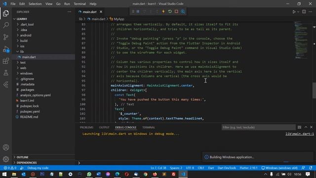 Create a New Project Flutter using Visual Studio Code смотреть онлайн