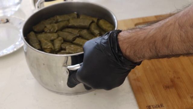 Долма из виноградных листьев. Рецепт приготовления.