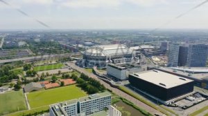 Amsterdam, Netherlands. Johan Cruijff ArenA (Amsterdam Arena). 2020 FIFA World Cup venue, Aerial Vi