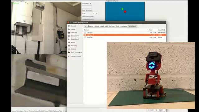 Template matching using OpenCV and WXPython - Robot Head Mark 2 Part 6