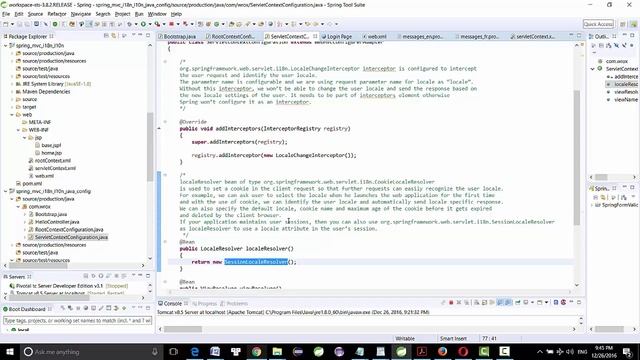 Spring MVC i18n l10n based Java configuration смотреть онлайн