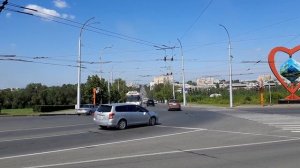 Кемерово, троллейбусы у цирка и на Красноармейском мосту 29.07.2022