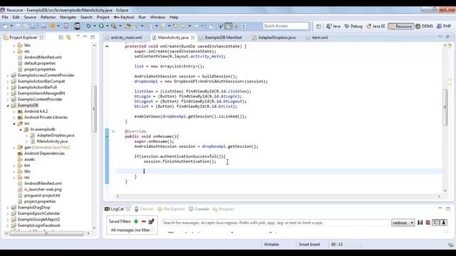 Iniciando com Dropbox API no Android смотреть онлайн