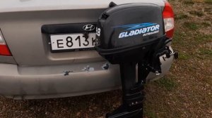Бюджетный мотор и лёгкая лодка. Показываю свой комплект.  Gladiator 9.8 и лодка Grouper 350 НДНД.