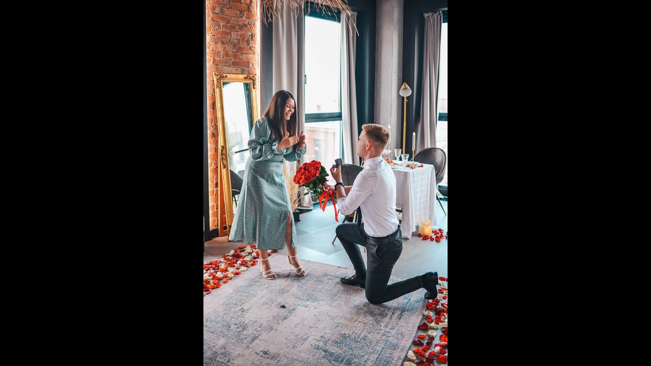 Предложение руки в Уфе в фотостудии с панорамными окнами