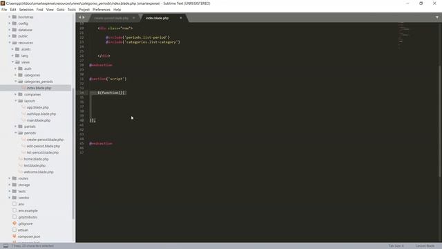 83-Laravel Application | Laravel Project | Dept & Periods  Pulling Jquery UI Date picker