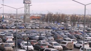 Самара. Полукруговой обзор въезда в Самару со стороны трассы М5.