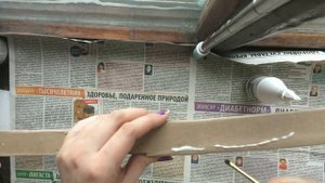 Катана из картона для косплея