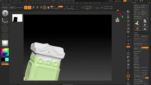 Создание оптимизированной 3d модели (Agisoft+Zbrush)