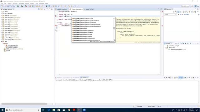 TDD Example using Eclipse and Java 12