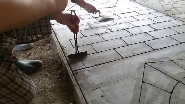 Декоративный бетон своими руками Ч 4