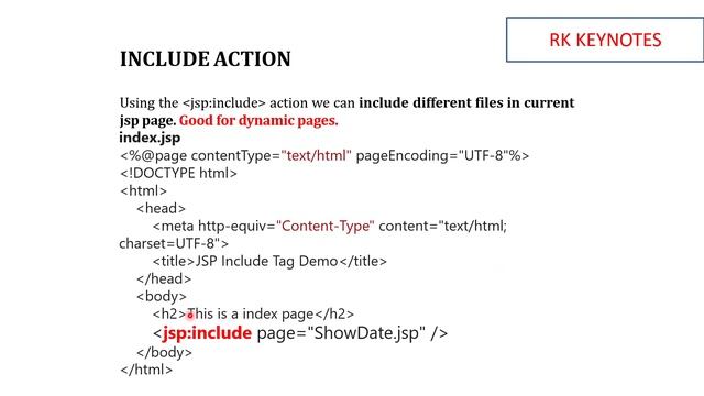 #04 Action Tags in JSP | Forward vs Include Tag NetBeans Demonstration | RK KEYNOTES