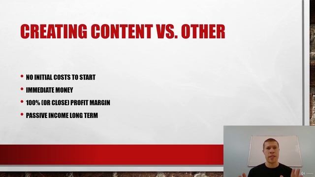 6. Creating Content vs. Other Businesses