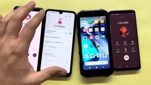 Incoming & Outgoing Calls Samsung S9 vs Neffos X20 vs Pixel 4XL vs Oukitel WP12