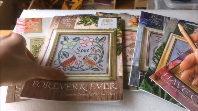 Птички от Cottage Garden Samplings - The Songbird`s Garden Series. Oбзор дизайнов. смотреть онлайн