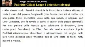 3 -  Omaggio a Bolaño, Fabrizio Gifuni legge un brano de i detective selvaggi