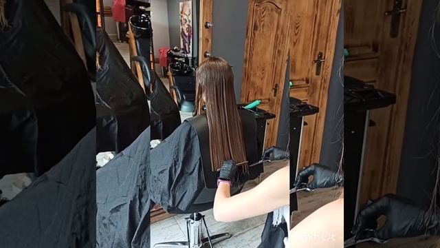 Стрижка на длинных волосах Long hair haircut #стрижка#стрижкаволос#длинныеволосы#haircut#longhaircu