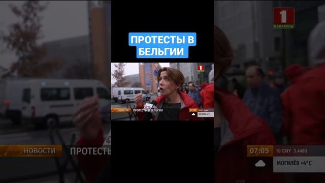 Стихийная акция протеста вспыхнула в Бельгии у штаб-квартиры ЕС. #протесты #европа #бельгия #shorts