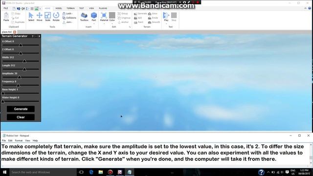 How to make Flat Terrain on UPDATED Roblox Studio смотреть онлайн