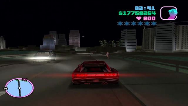 GTA Vice City - Driving a Cheetah Sports Car until Wasted! смотреть онлайн