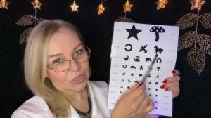 ASMR/АСМР Проверка зрения (Тихий голос/Шёпот/Фонарик/Звуки рук/Ролевая игра/Врач)