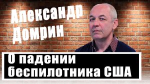 Он сам позорно свалился: Александр Домрин о падении американского дрона