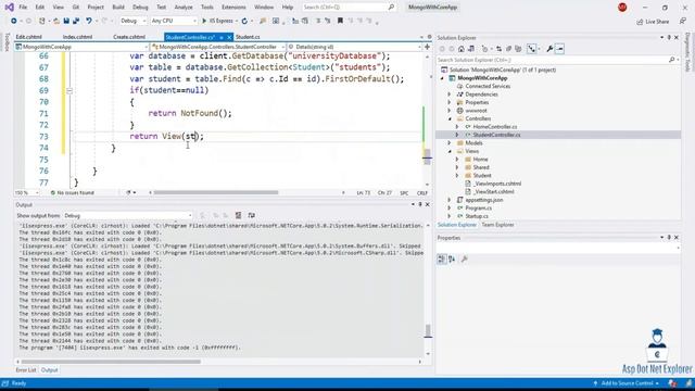 Get Document from MongoDB using Asp.Net Core 5 | MongoDB CRUD Operation | .NET 5
