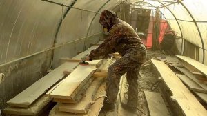 Шлифовка осиновой доски из под пилорамы 230й болгаркой с насадкойф150 и кругом 40гр.