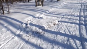 Лайфхак. Очистка лыжной трассы после бурана