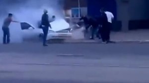Первые секунды аварии. Парень разбился насмерть