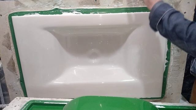 Изготовление умывальника из литьевого камня.