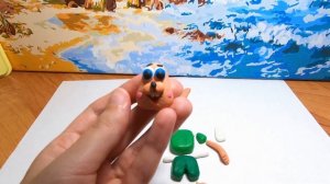 Как слепить из пластилина Зайца из мультфильма "Ну погоди" Лепка зайчика.