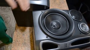 Выровнить купол динамика НЧ. Колонки Aiwa SX-N999MKII