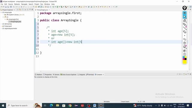 "Mastering Initialization and Declaration of Single Dimensional  Arrays in  Java: A Complete Guide"