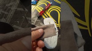 Ремонт сапборда. Приклеивание латки