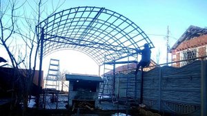 Арочный Навес Из Металлочерепцы  How to Build a Metal Carport