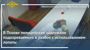 В Пскове полицейские задержали подозреваемого в разбое с использованием лопаты