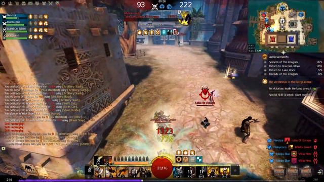 Guild Wars 2  power bladesworn pvp game play (roamer style)