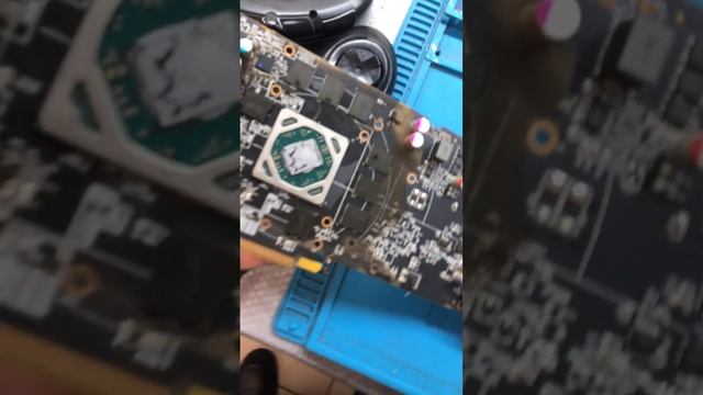 Rx 570 после майнинга. Обслуживайте после покупки обязательно. #видеокарта #игры #майнинг