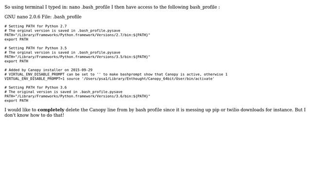 Apple: Deleting a line from Bash profile смотреть онлайн