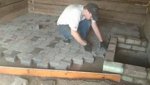 Необычный пол в гараже